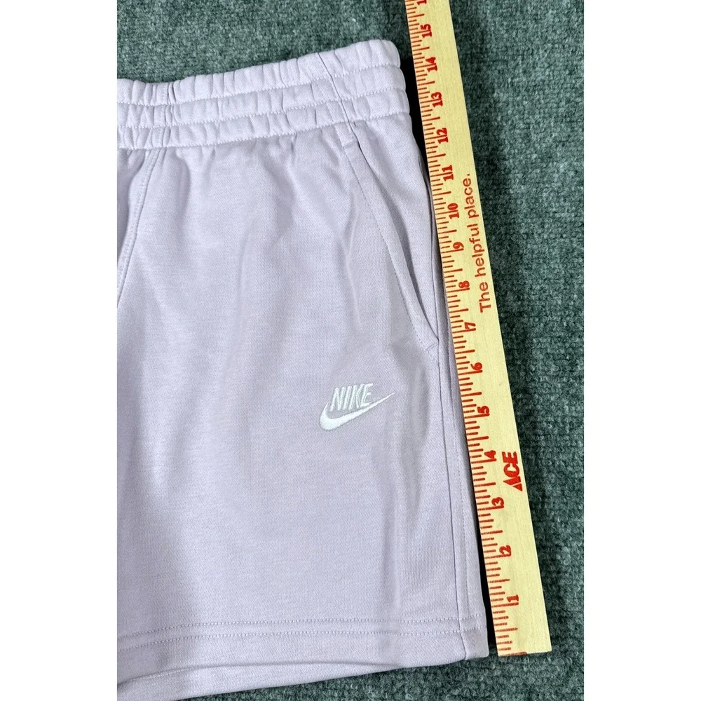 Nike Girls Large Lavender Purple Sportswear Shorts Embroidered Logo NWT